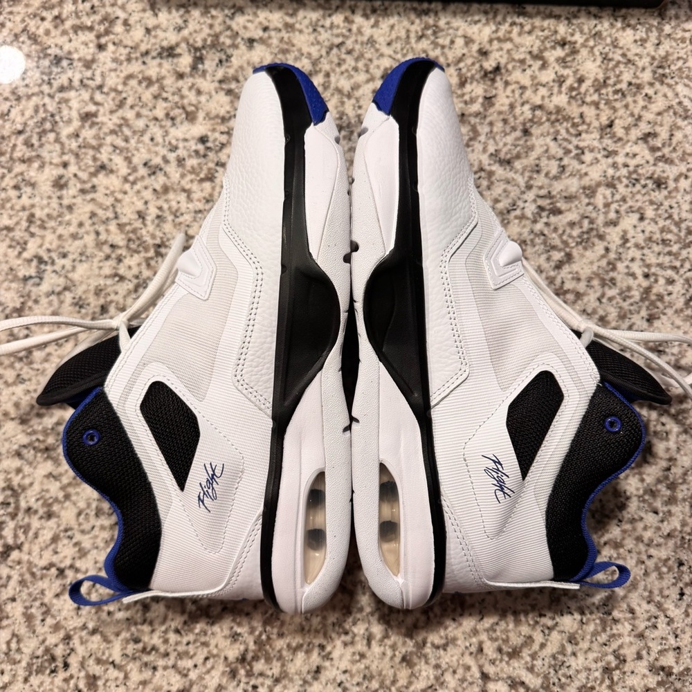 Nike Jordan White and Blue Mens Sneakers Size 10